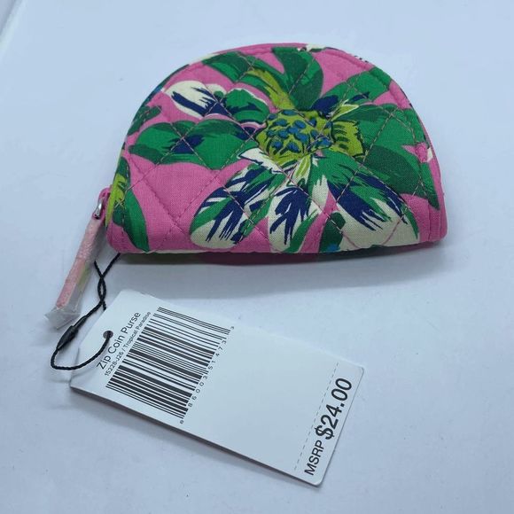 Vera Bradley NWT Tropical Paradize Small Zippered Coin Purse / Pouch - Picture 2 of 7